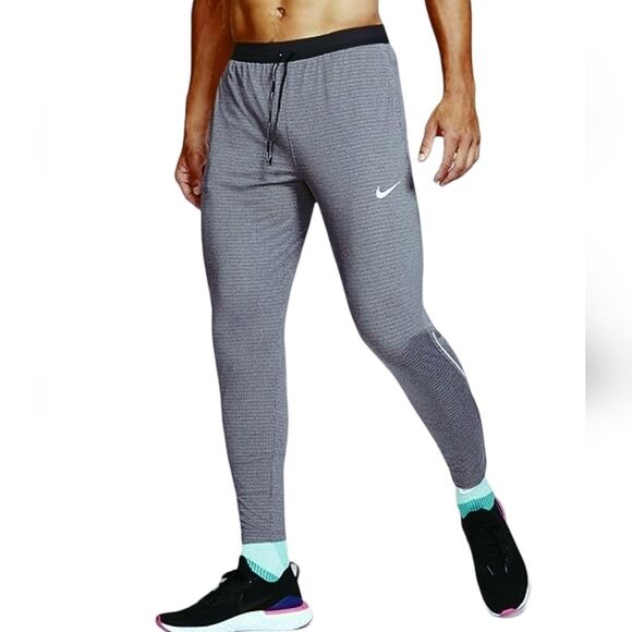 Nike Phenom Elite Knit Pants Dri-Fit Dark Smoke Zip Ankle Men's Size XL - Picture 10 of 10